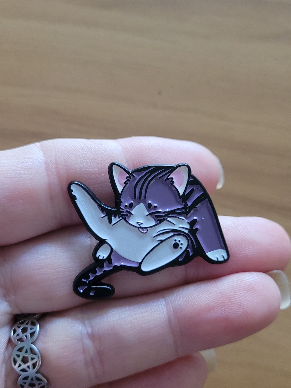 🍁NEW🍁 Purple Cat Enamel Pin - Cute Kitty Lapel Pin